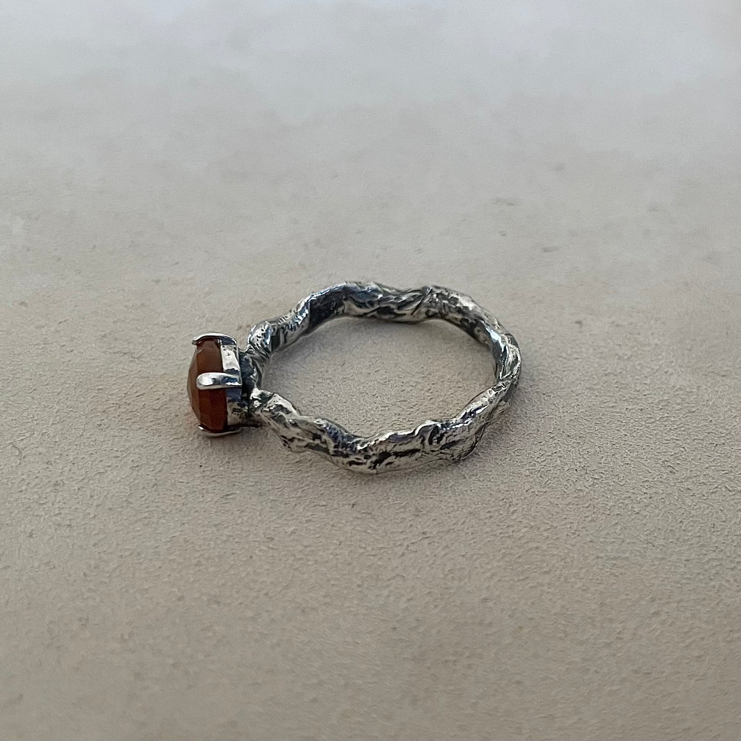 Zilveren ring met Montana agaat