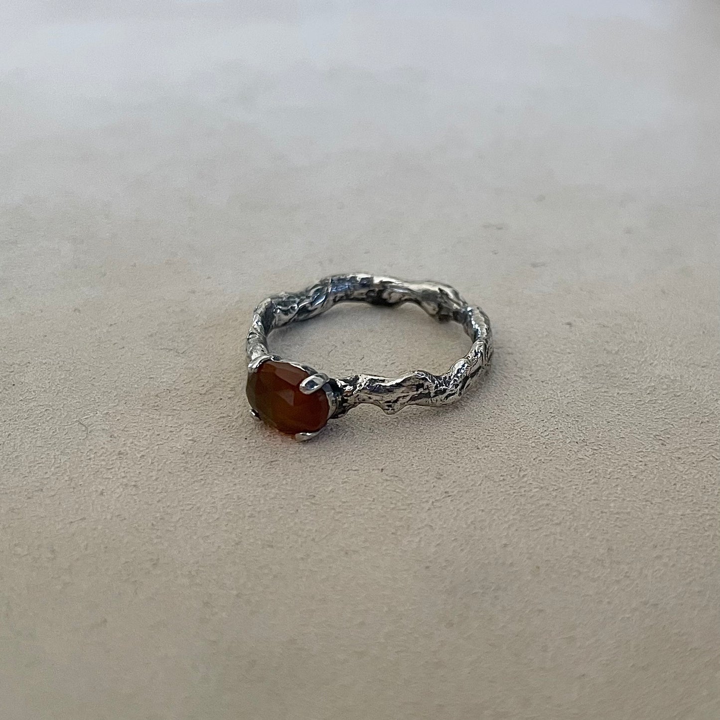 Zilveren ring met Montana agaat