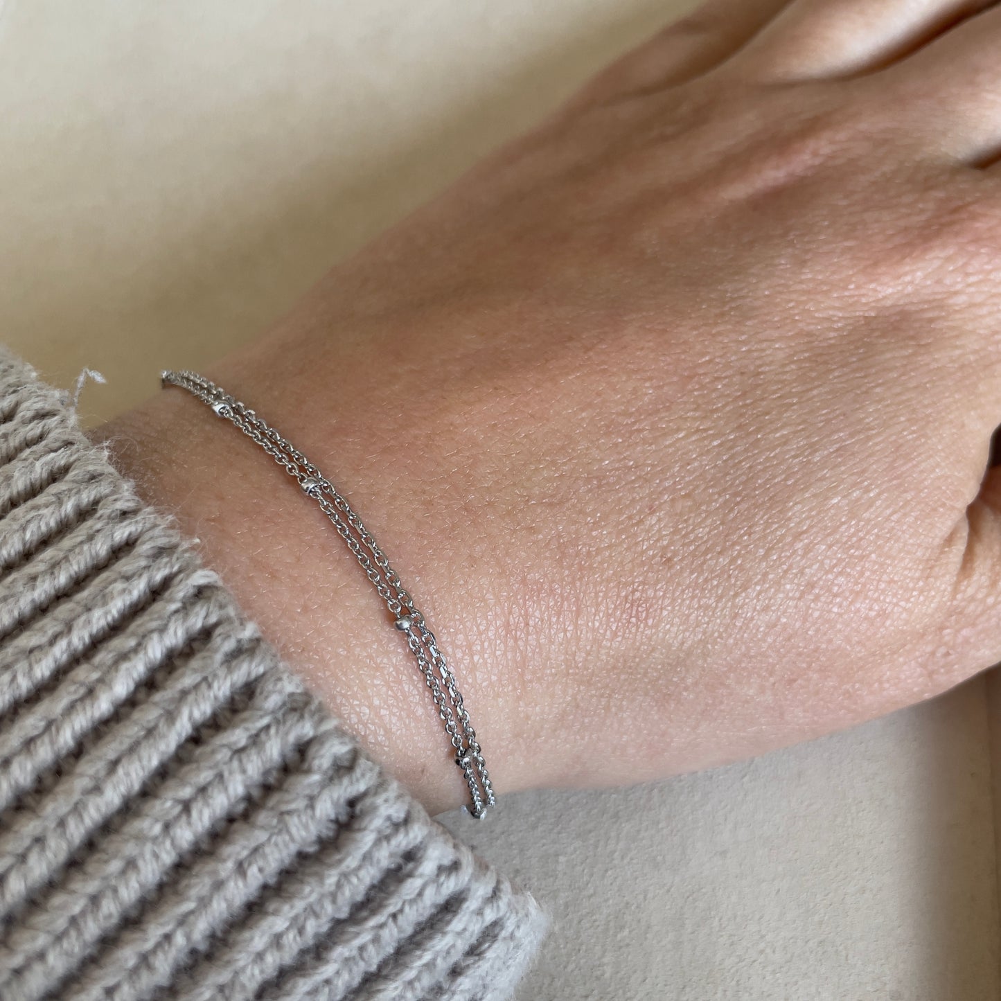 gouden armband met bolletjes