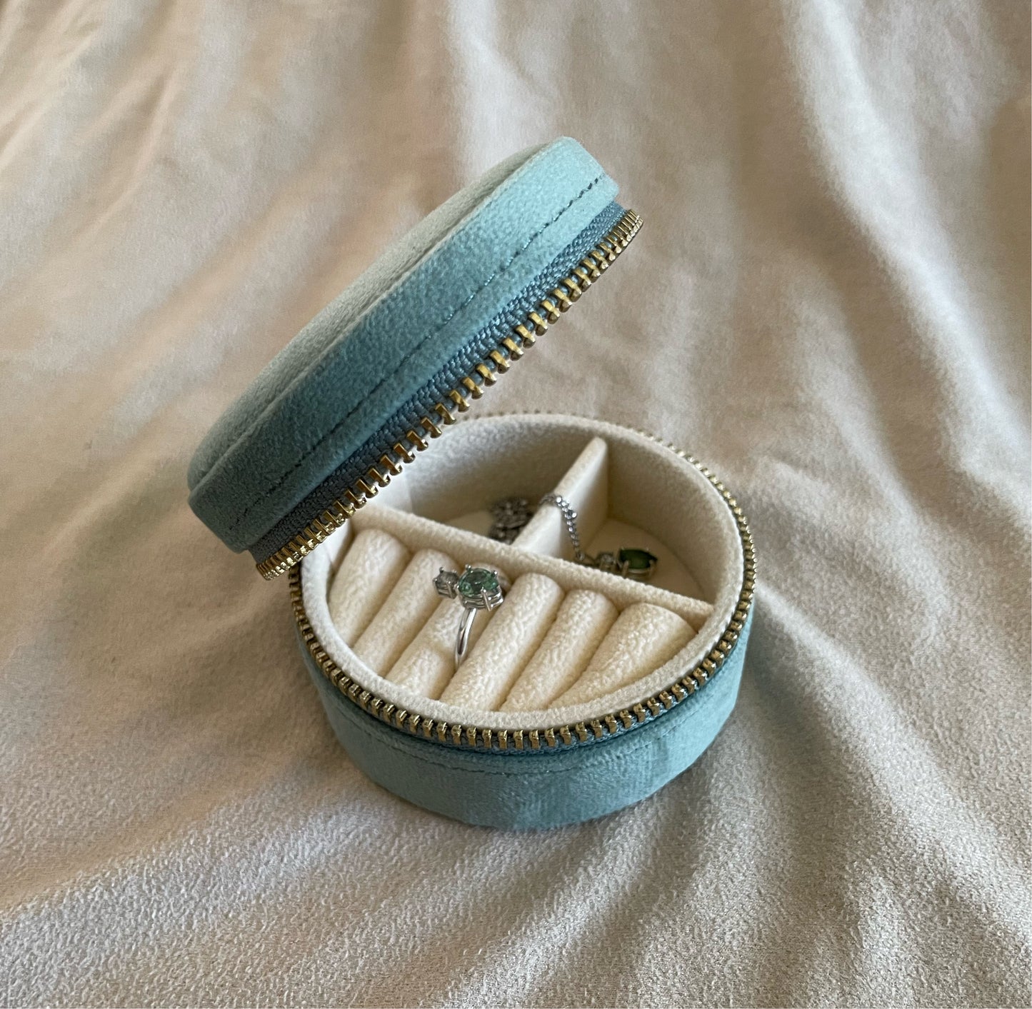 Ronden sieraden reis etuis