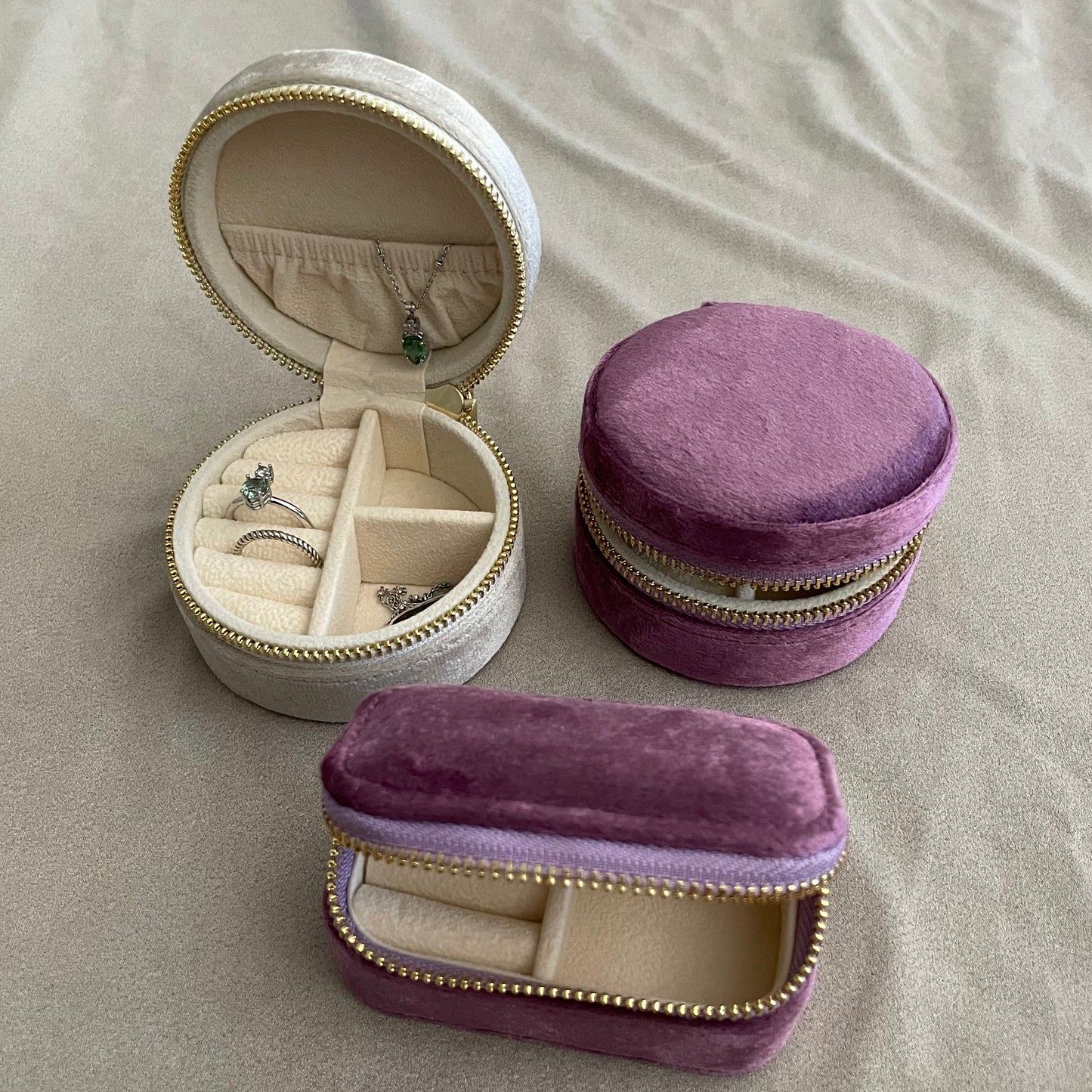 Ronden sieraden reis etuis