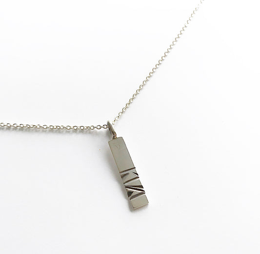 Zilveren hanger met anker collier