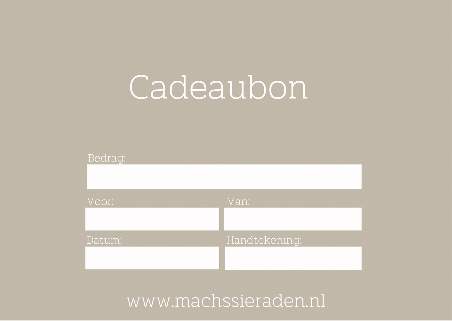 Cadeaubon