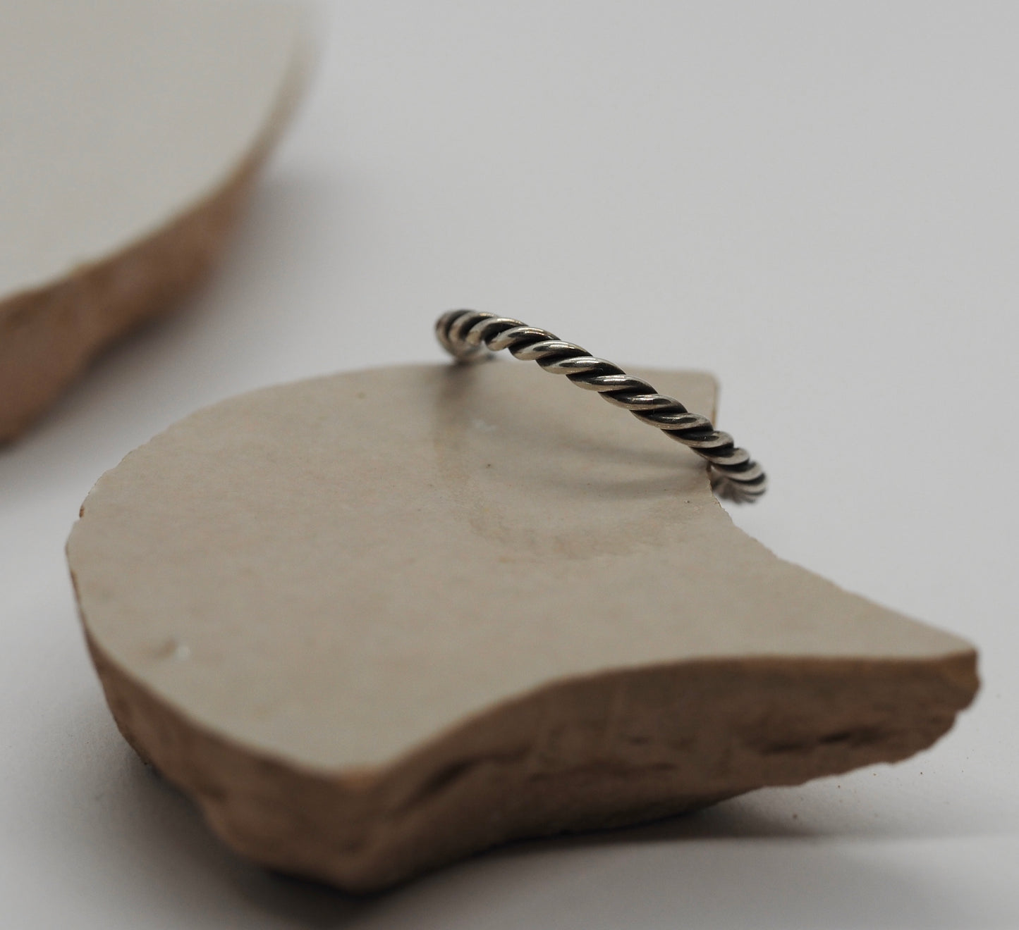 Zilveren ring twist