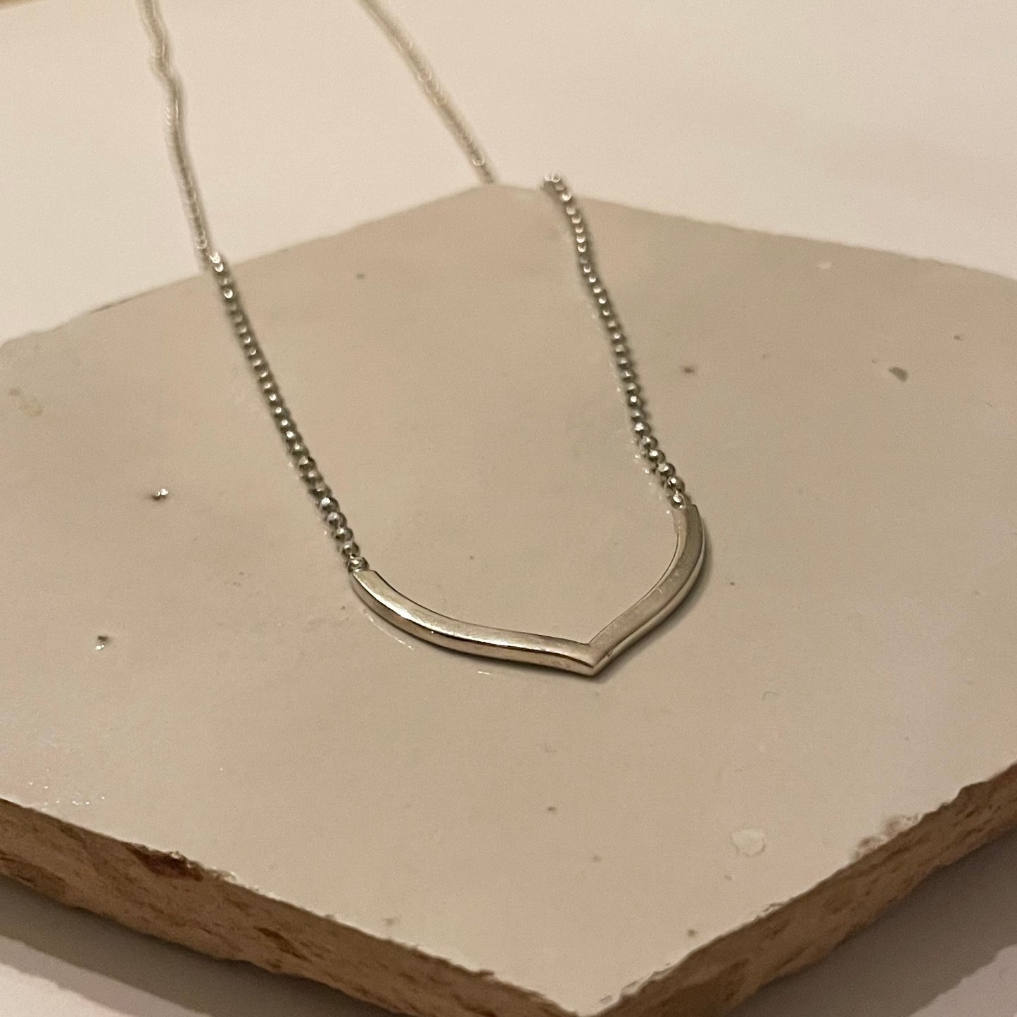 Zilveren collier