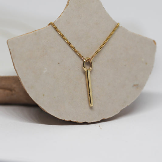 Gouden hangertje staafje