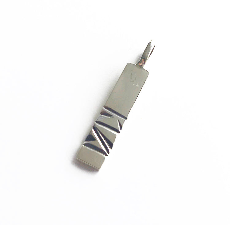 Zilveren hanger met anker collier