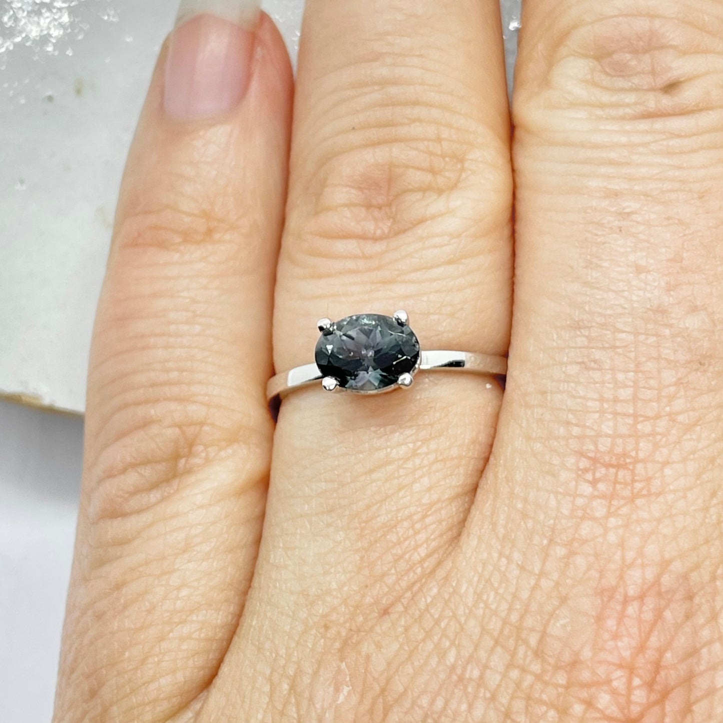 Gouden ring met groenblauwe toermalijn
