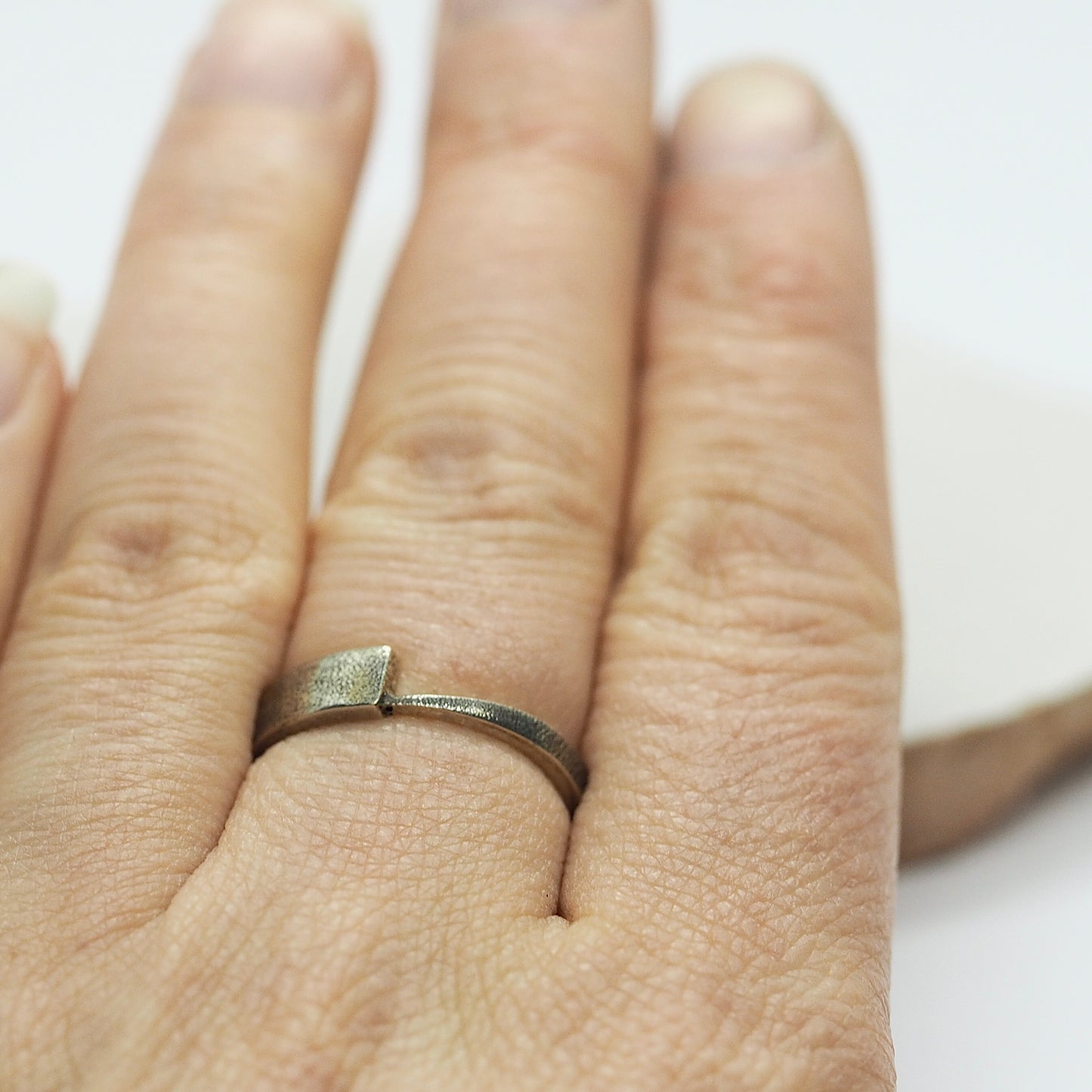 Zilveren ring recycle