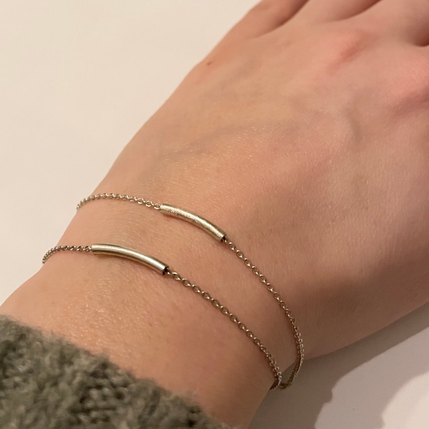 Zilveren armband little bow