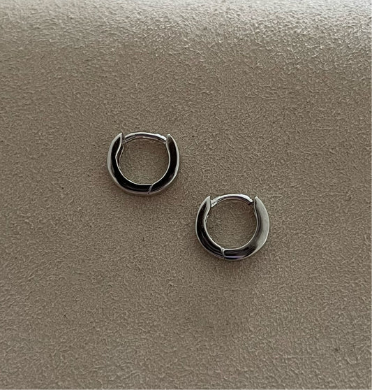 Zilveren oorbellen smal