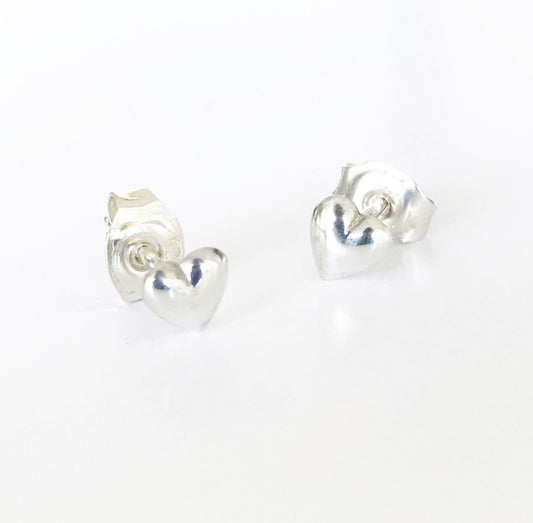 Zilveren oorbellen hartjes
