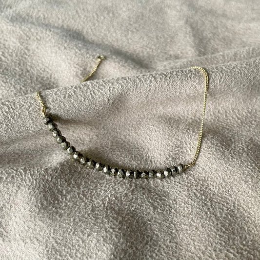 Gouden armband met pyriet