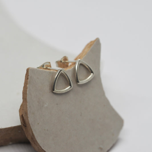 Zilveren oorbellen organic one