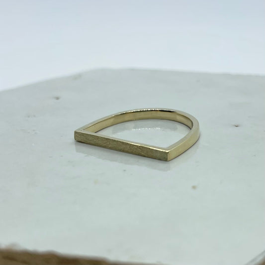 Gouden ring strak model